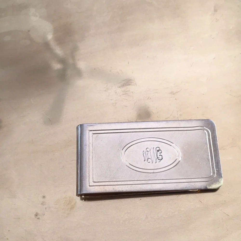 Monogram money clip